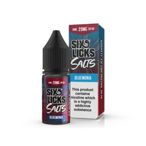 Bluemonia Nic Salt E-Liquid by Six Licks 10ml