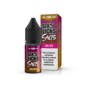 Love Bite Nic Salt E-Liquid by Six Licks 10ml