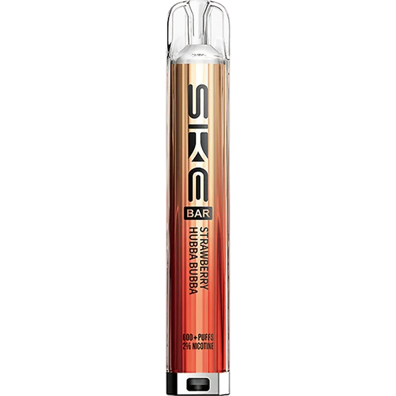 Strawberry Hubba Bubba Crystal Bar 600 Vape by SKE