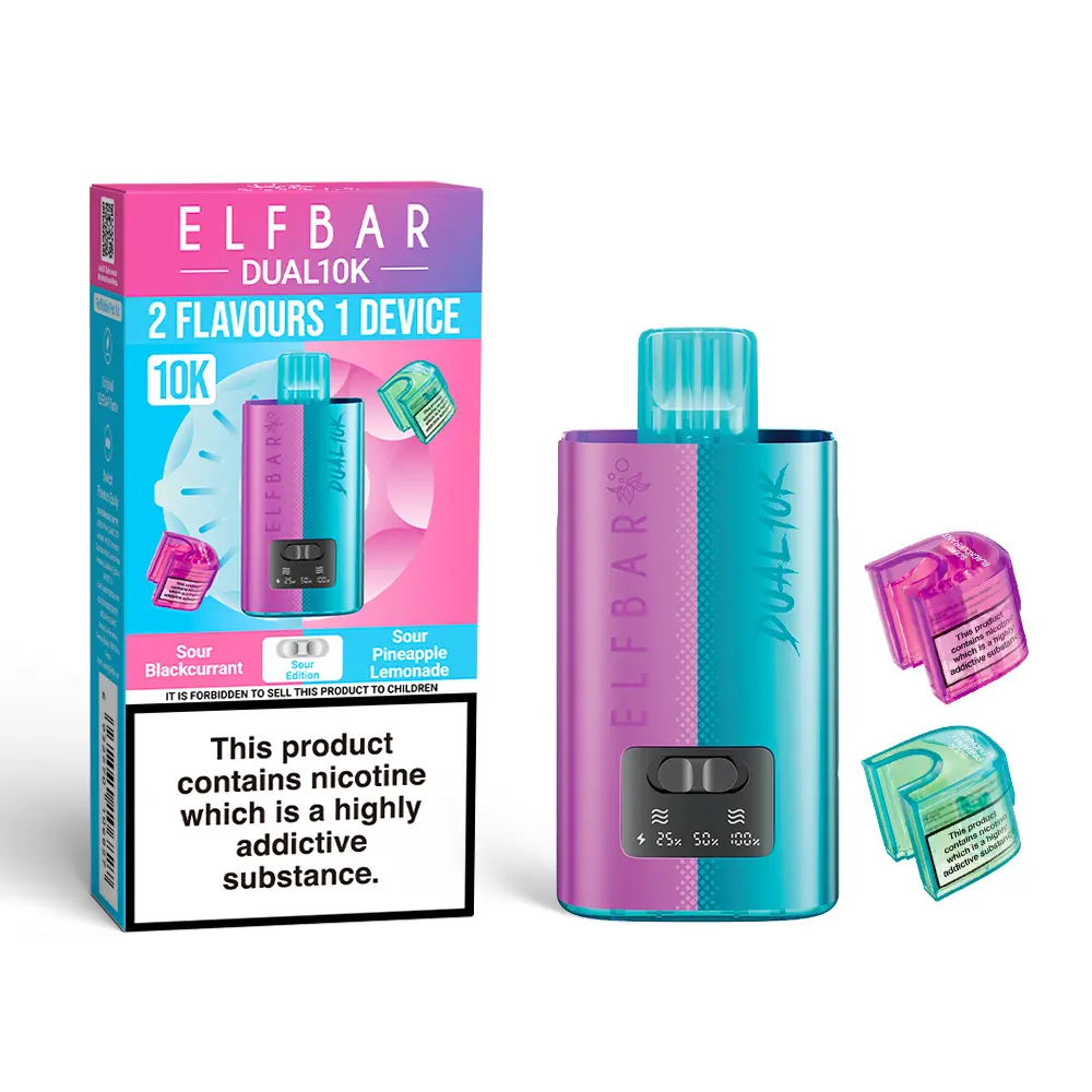 Sour Edition Elf Bar Dual 10K Disposable Vape Kit 