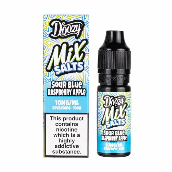 Sour Blue Raspberry Apple Nic Salt E-Liquid by Doozy Mix 10ml