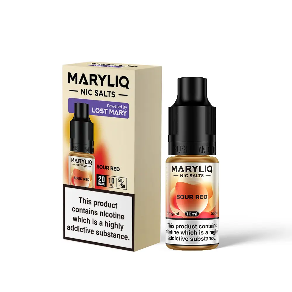  Sour Red Nic Salt E-Liquid by Maryliq Salts 10ml 