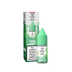 Spearmint Cooler Nic Salt E-Liquid by Crystal Clear Bar Salts 10ml