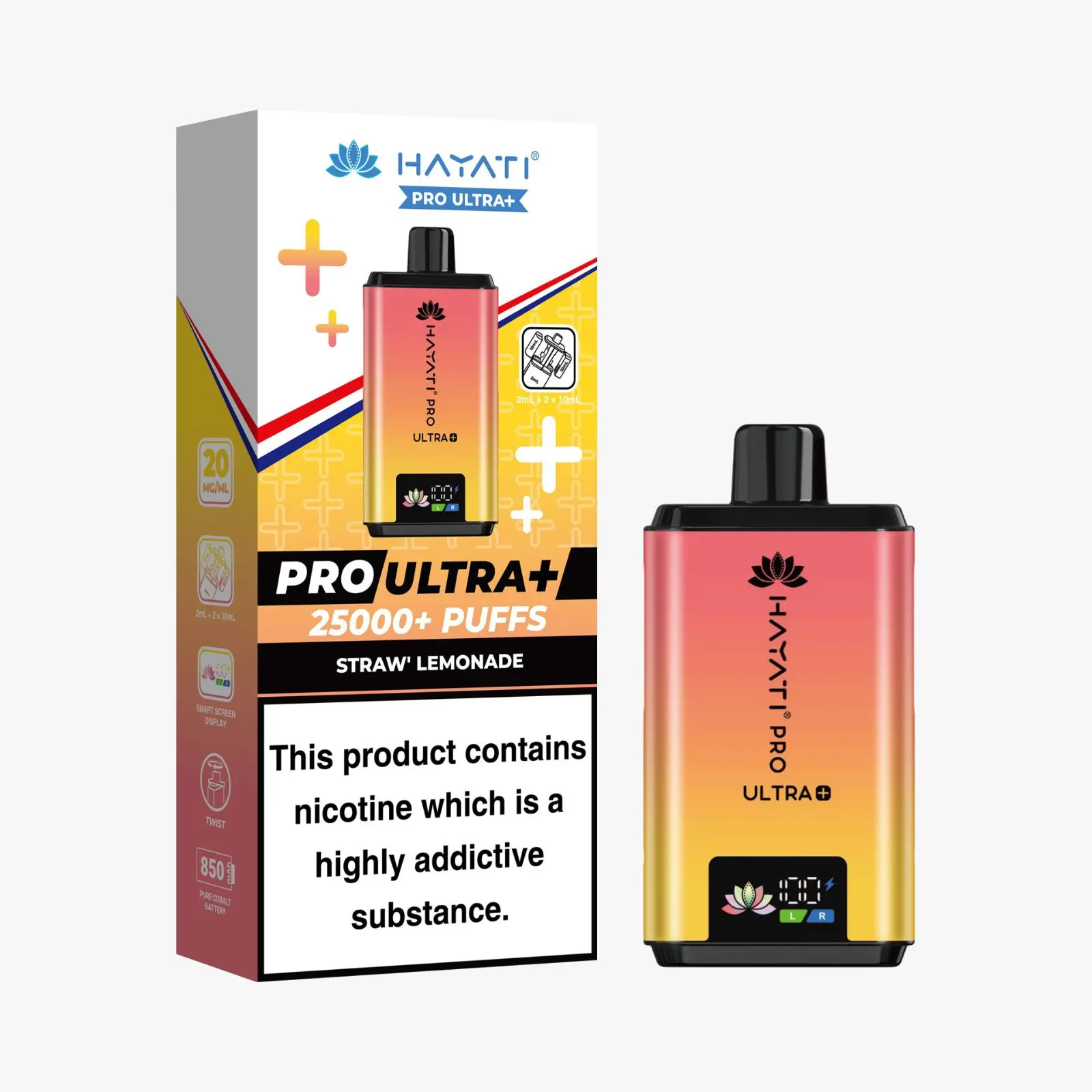 Hayati Pro Ultra Plus 25K - Straw Lemonade