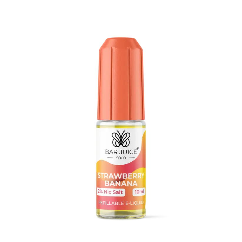  Strawberry Banana Nic Salt E-Liquid by Bar Juice 5000 Salts 10ml 