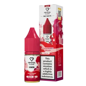Strawberry Dream Nic Salt E-Liquid by Crystal Clear Bar Salts 10ml
