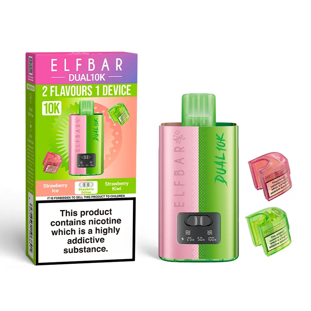 Strawberry Edition Elf Bar Dual 10K Disposable Vape Kit