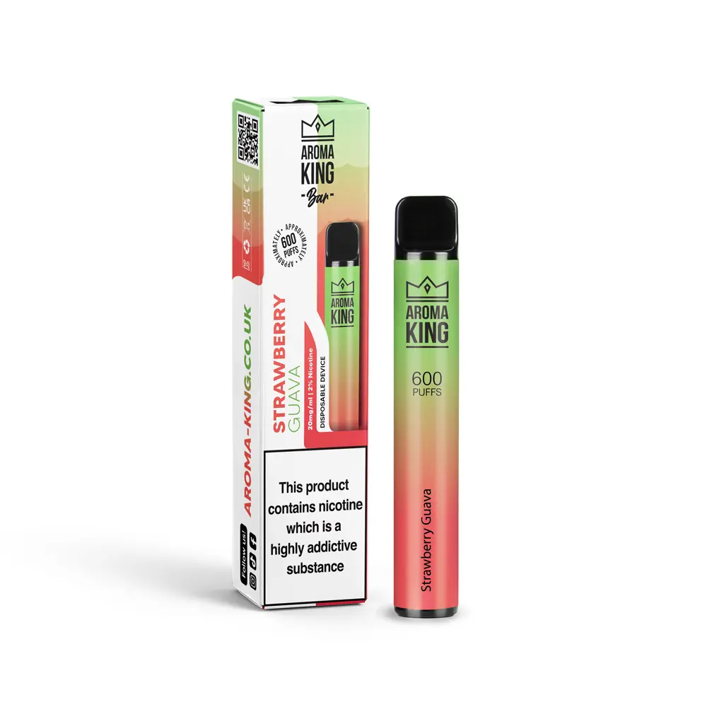  Aroma King Disposable Pen – (600 puffs) - Strawberry Guava | 10mg 