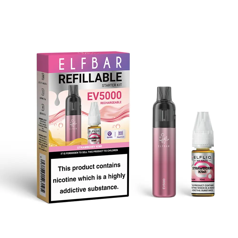 Strawberry Kiwi by Elf Bar EV5000 Disposable Vape Pod Kit 