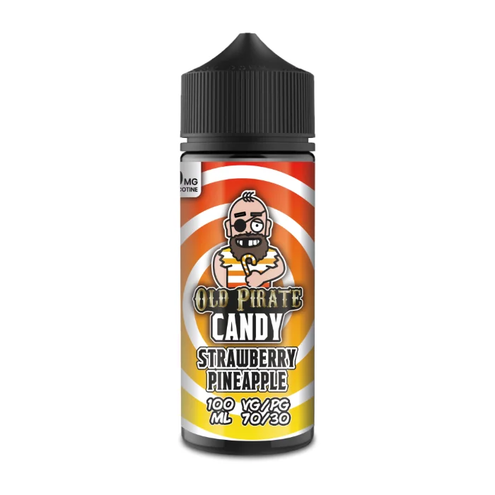 Old Pirate E Liquid Candy - Strawberry Pineapple - 100ml