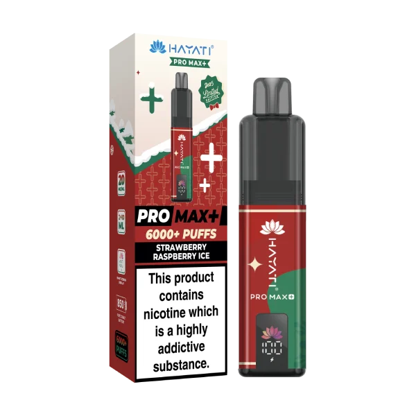 Hayati Pro Max Plus 6000 Christmas Edition - Strawberry Raspberry Ice