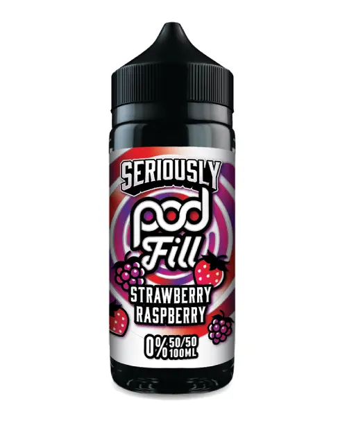 Strawberry Raspberry Shortfill E-liquid by Seriously Pod Fill 100ml