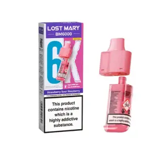 Strawberry Sour Raspberry Lost Mary BM6000 Refill