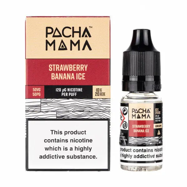  Pacha Mama Nic Salt - Strawberry Banana Ice - 10ml  