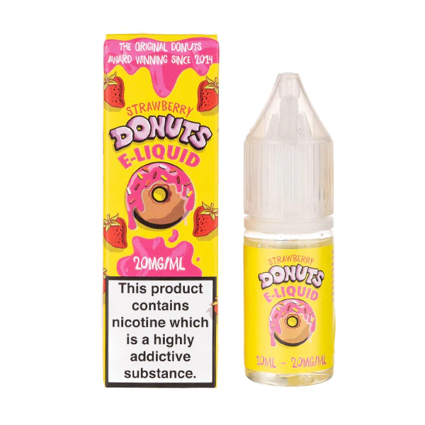 Strawberry Donuts Nic Salt E-Liquid by Donuts 10ml 