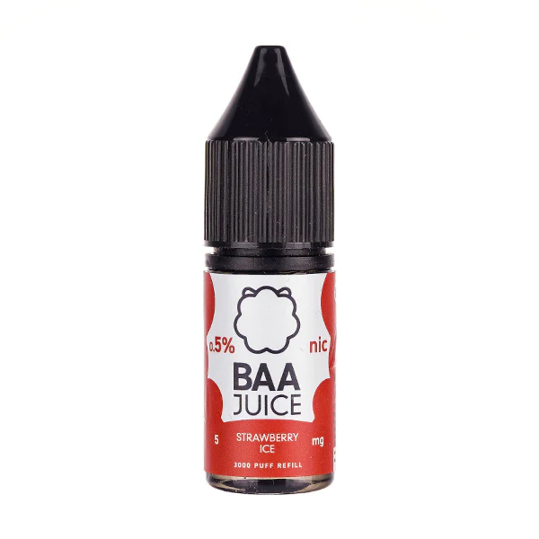  Strawberry Ice Nic Salt Eliquid by Baa Juice 10ml 