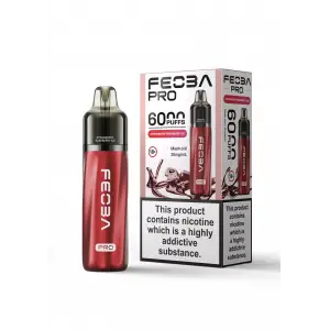 Strawberry Raspberry Ice Feoba Pro 6000 Disposable Vape 20mg