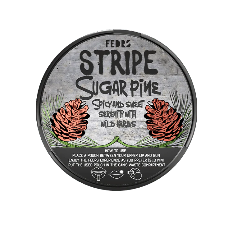  Sugar Pine Nicotine Pouches by Stripe 20mg | Pack of 20 