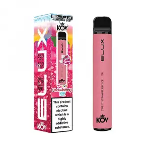 Elux Bar Sweet Series Disposable Vape 600 puffs - 20mg - Sweet Strawberry Ice