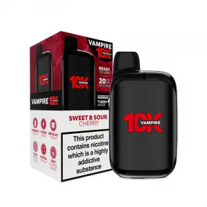 Sweet & Sour Cherry Vampire Vape 10k Pod Kit