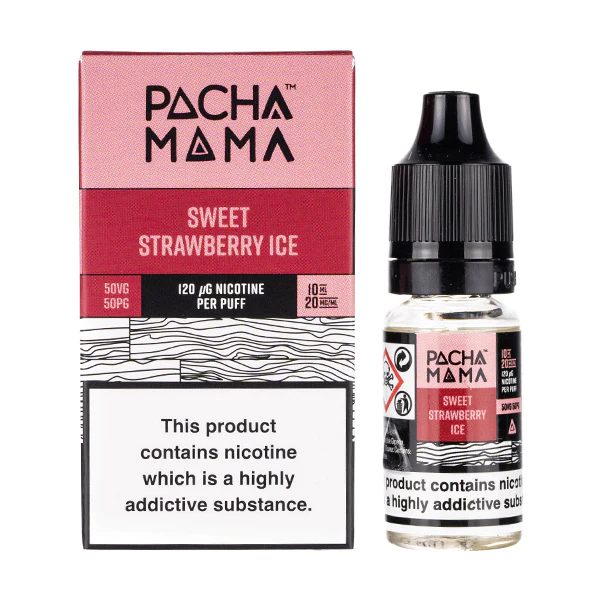  Sweet Strawberry Ice Nic Salt E-Liquid by Pacha Mama 10ml  