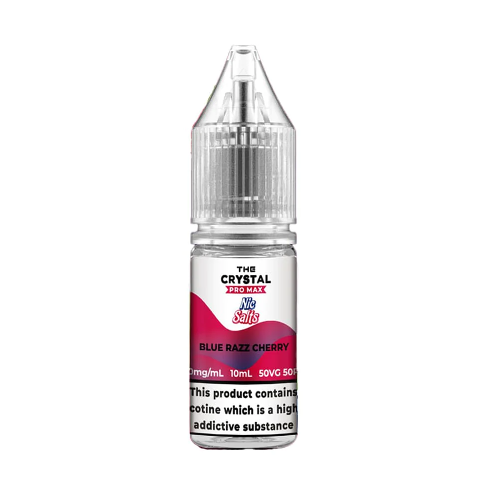 The Crystal Pro Max Nic Salts 10ml - Blue Razz Cherry | 20mg| Vape and Go