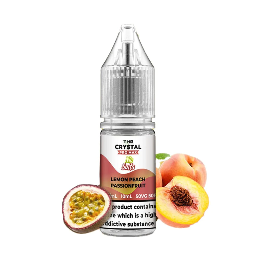 The Crystal Pro Max Nic Salts 10ml Lemon Peach Passionfruit