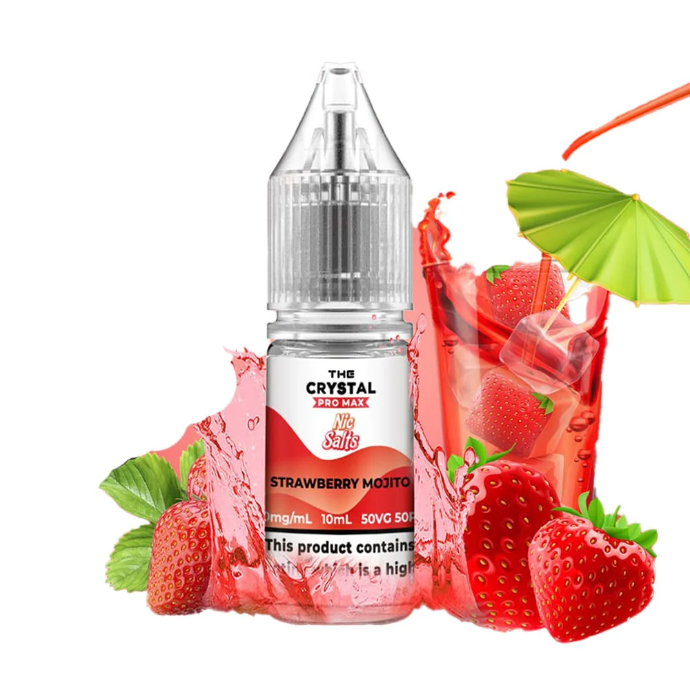  Strawberry Mojito Nic Salt E-liquid by Hayati Crystal Pro Max 10ml 