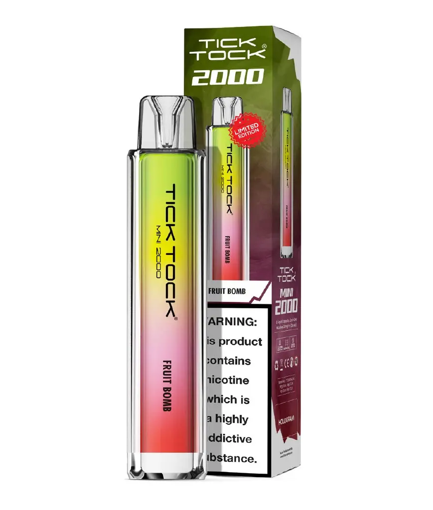 Fruit Bomb Tick Tock Mini 2000 Disposable Vapes 20mg