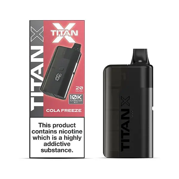 titan vape pods Cola Freeze X Prefilled Pod Kit Pack Size:1 Pack Faygo Blue Moon Mist Foger Bit 35K Disposable
