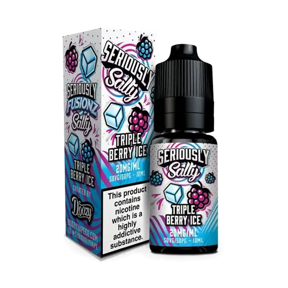 Triple Berry Ice Nic Salt E-Liquid by Doozy Fusionz Salts 10ml