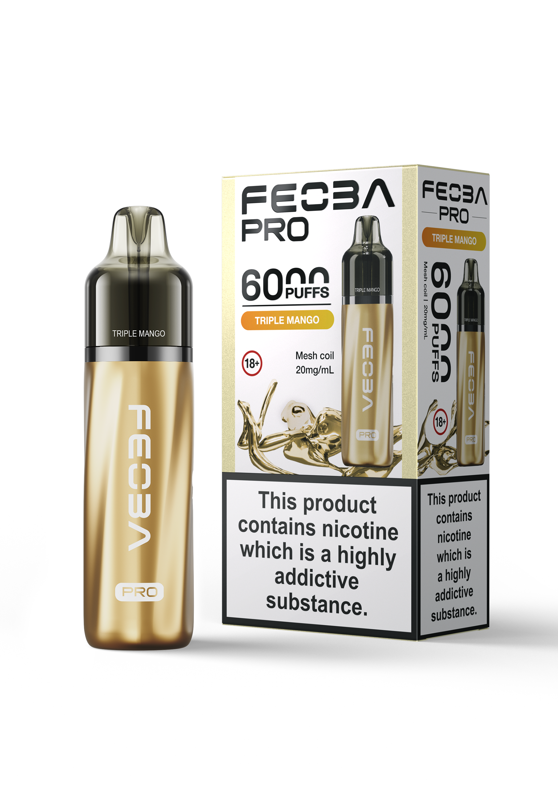 Triple Mango Feoba Pro 6000 Disposable Vape 20mg