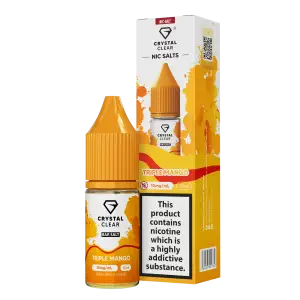 Triple Mango Nic Salt E-Liquid by Crystal Clear Bar Salts 10ml