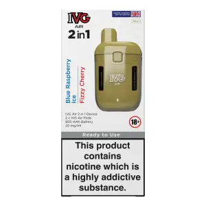 Gold (2 in 1) IVG Air 2 in 1  Starter Kits & Pods 