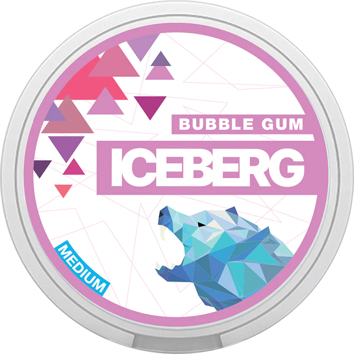  Bubblegum Light Nicotine Pouches by Ice Berg 20mg/g 