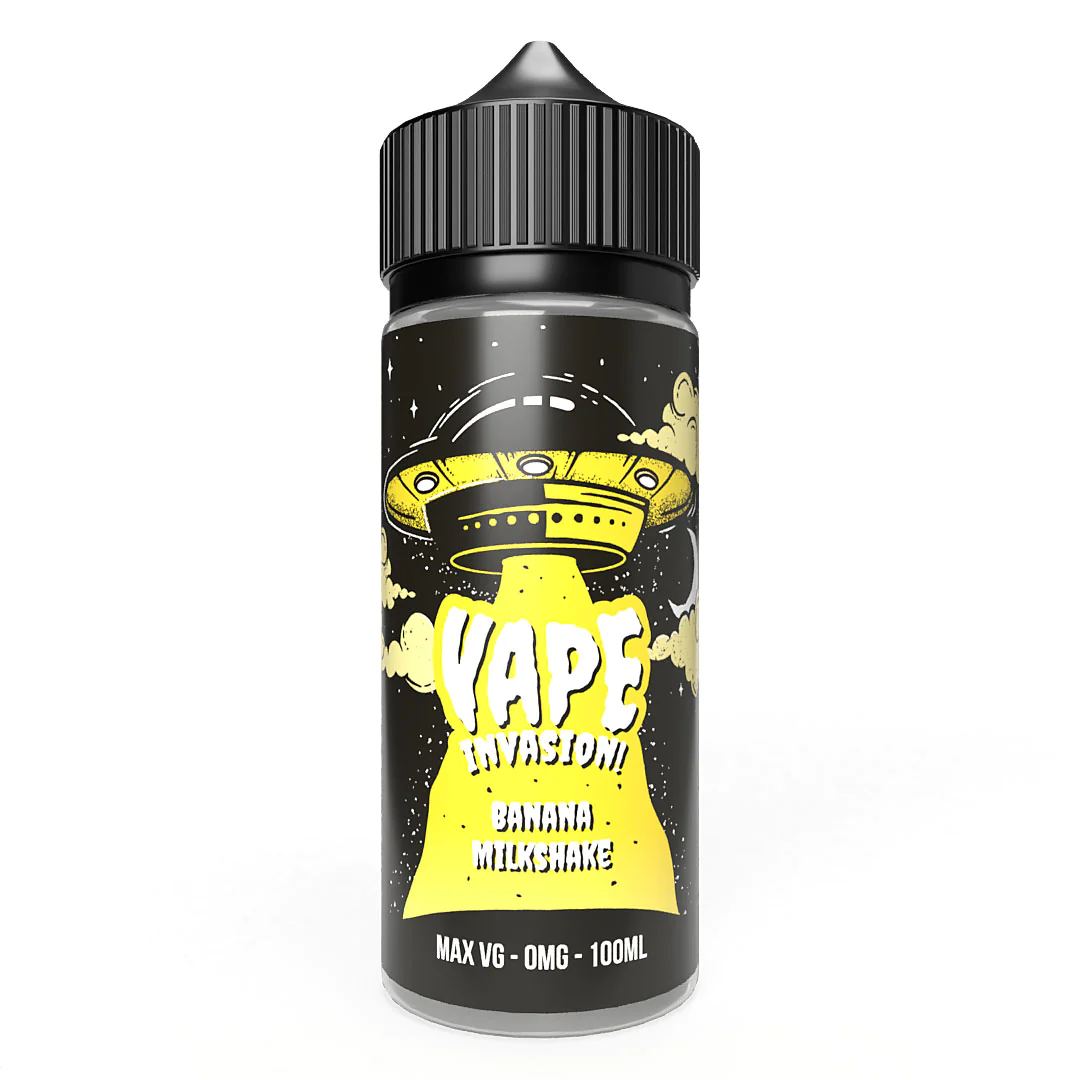 Vape Invasion By DarkStar E Liquid - Banana Milkshake - 100ml