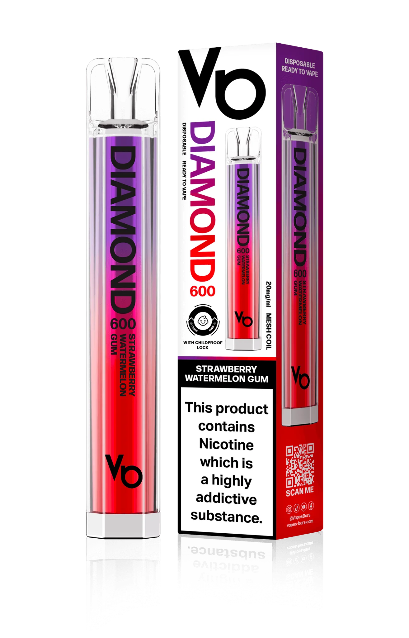 Vapes Bar Diamond Disposable Pen- Blue Crystal - 20mg - Vape And Go