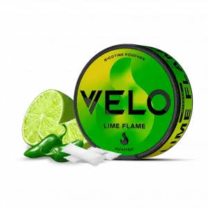Lime Flame Nicotine Pouch Slim by Velo