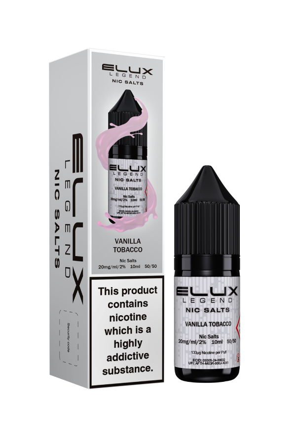 Vanilla Tobacco Nic Salt E-Liquid by Elux Legend 10ml