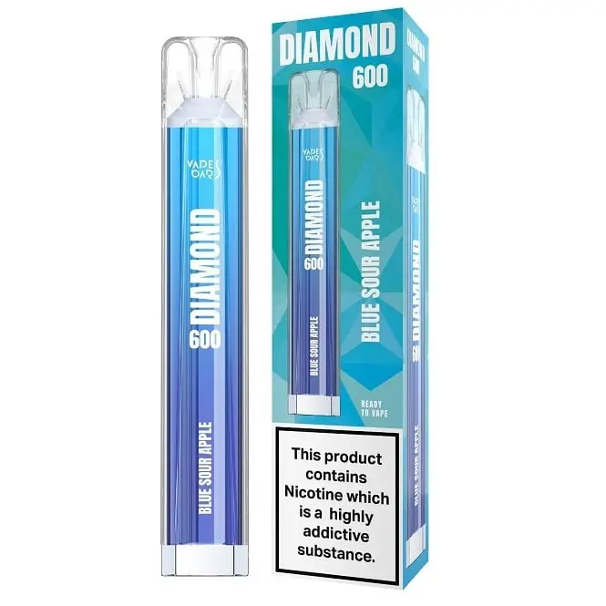  Vapes Bar Diamond Disposable Pen- Blue Sour Apple - 20mg 