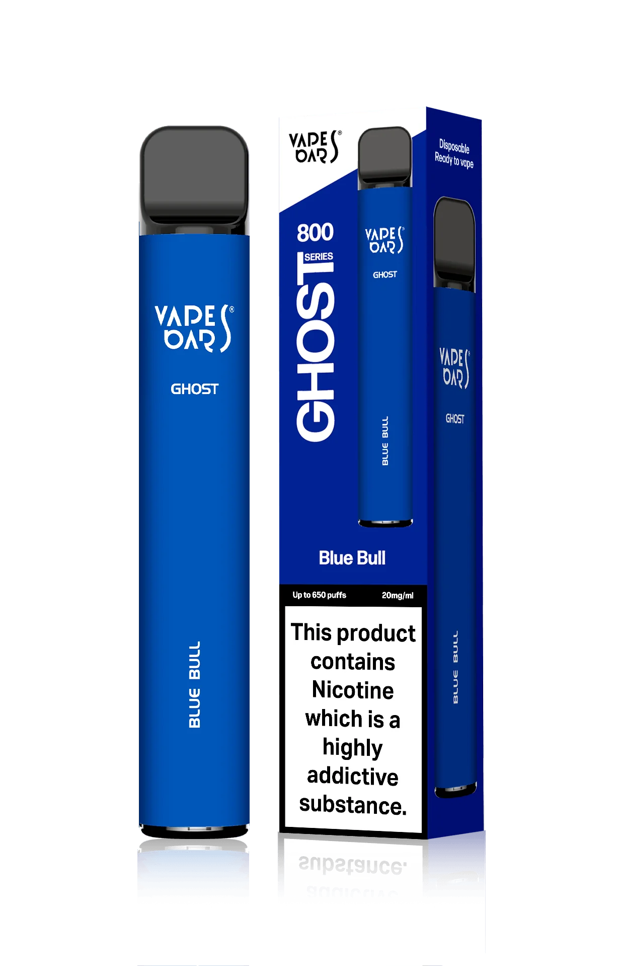  Blue Bull | Vapes Bars Ghost 800 Series Disposable Pen - 20mg | 650 Puffs 
