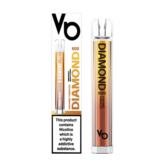 Vapes Bar Diamond Disposable Pen Caramel Tobacco For