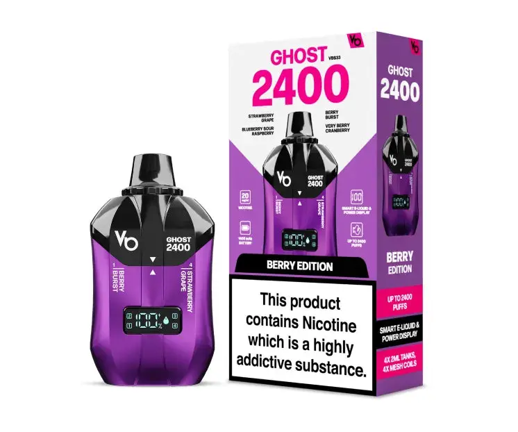 Berry Edition Ghost 2400 4 in 1 Disposable Vape 20mg