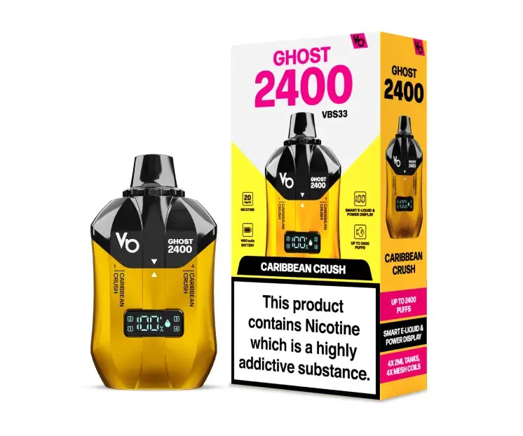 Caribbean Crush Ghost 2400 4 in 1 Disposable Vape 20mg