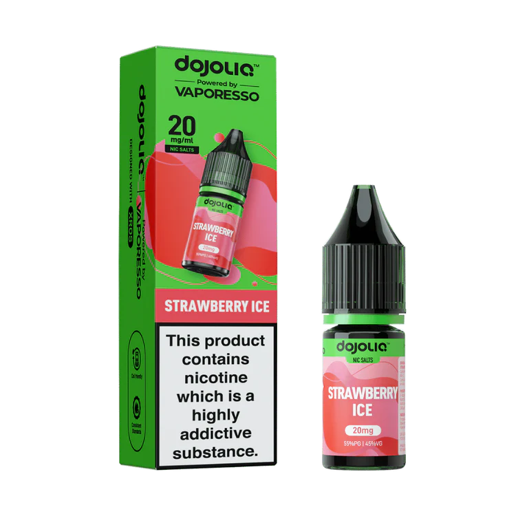 Strawberry Ice Nic Salt E-Liquid by Vaporesso Dojo Liq 10ml