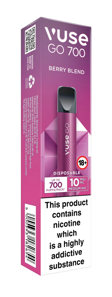 Vuse Go 700 Disposable Vape - Berry Blend | 10mg