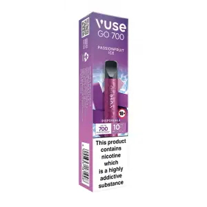 Vuse Go 700 Disposable Vape - Passionfruit Ice | 10mg