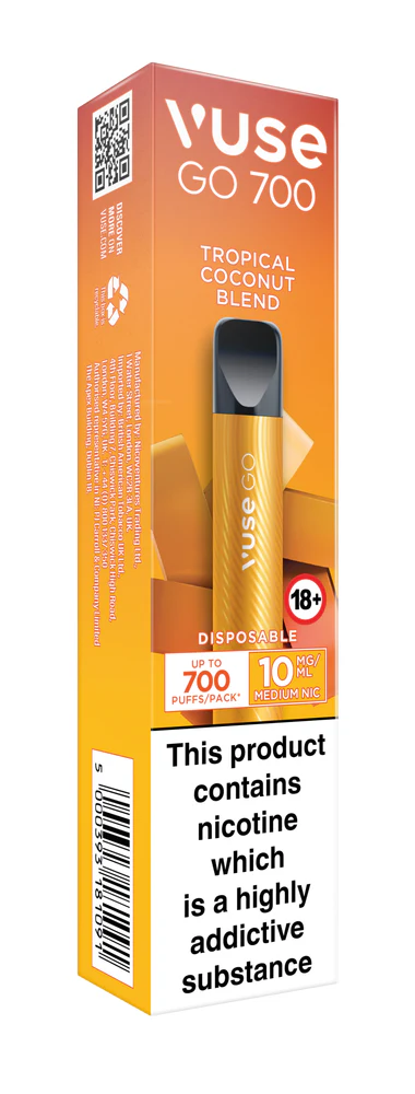 Vuse Go 700 Disposable Vape - Tropical Coconut Blend | 10mg