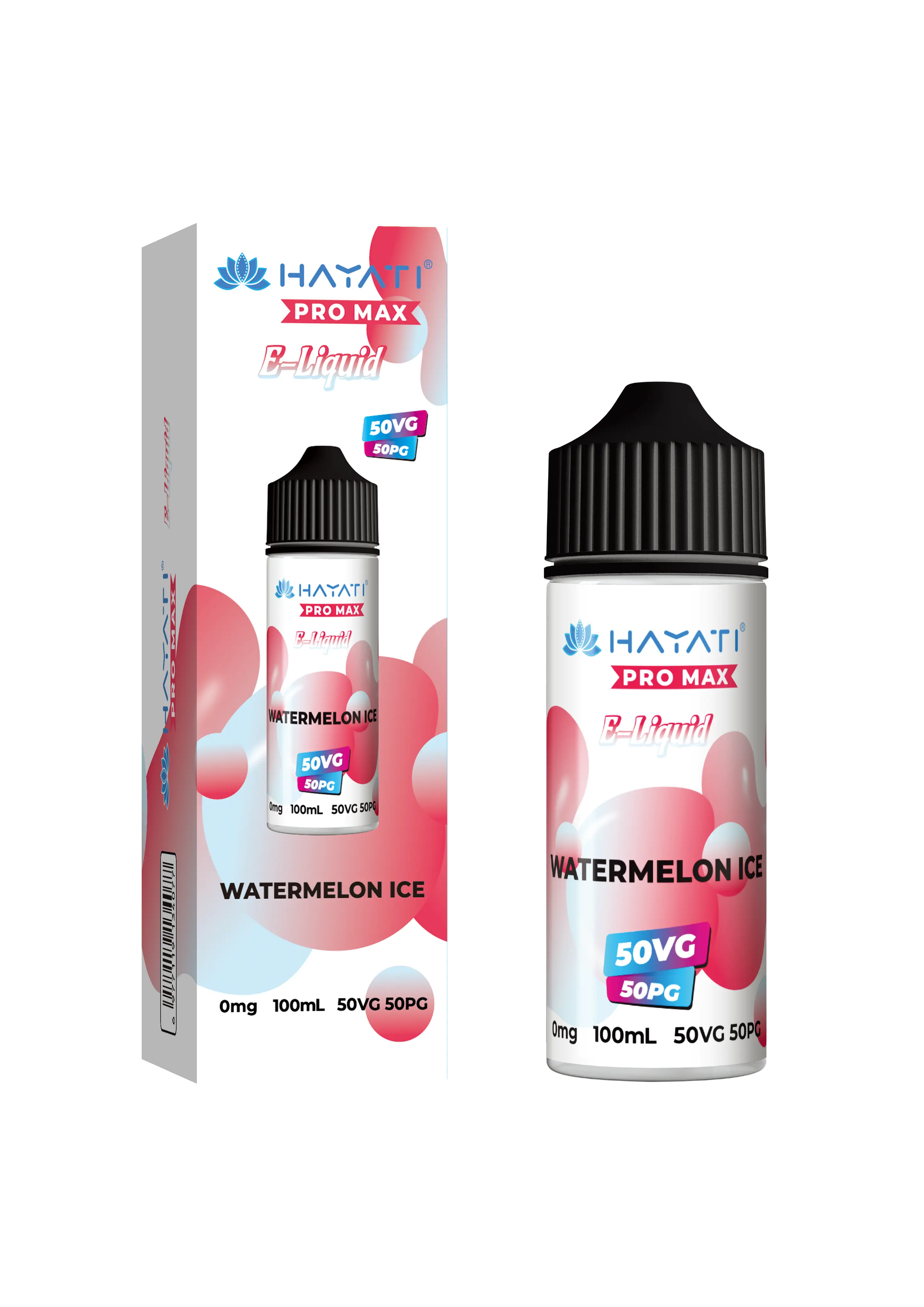 Hayati Watermelon Ice 50/50 Shortfill E-Liquid By Pro Max 100Ml