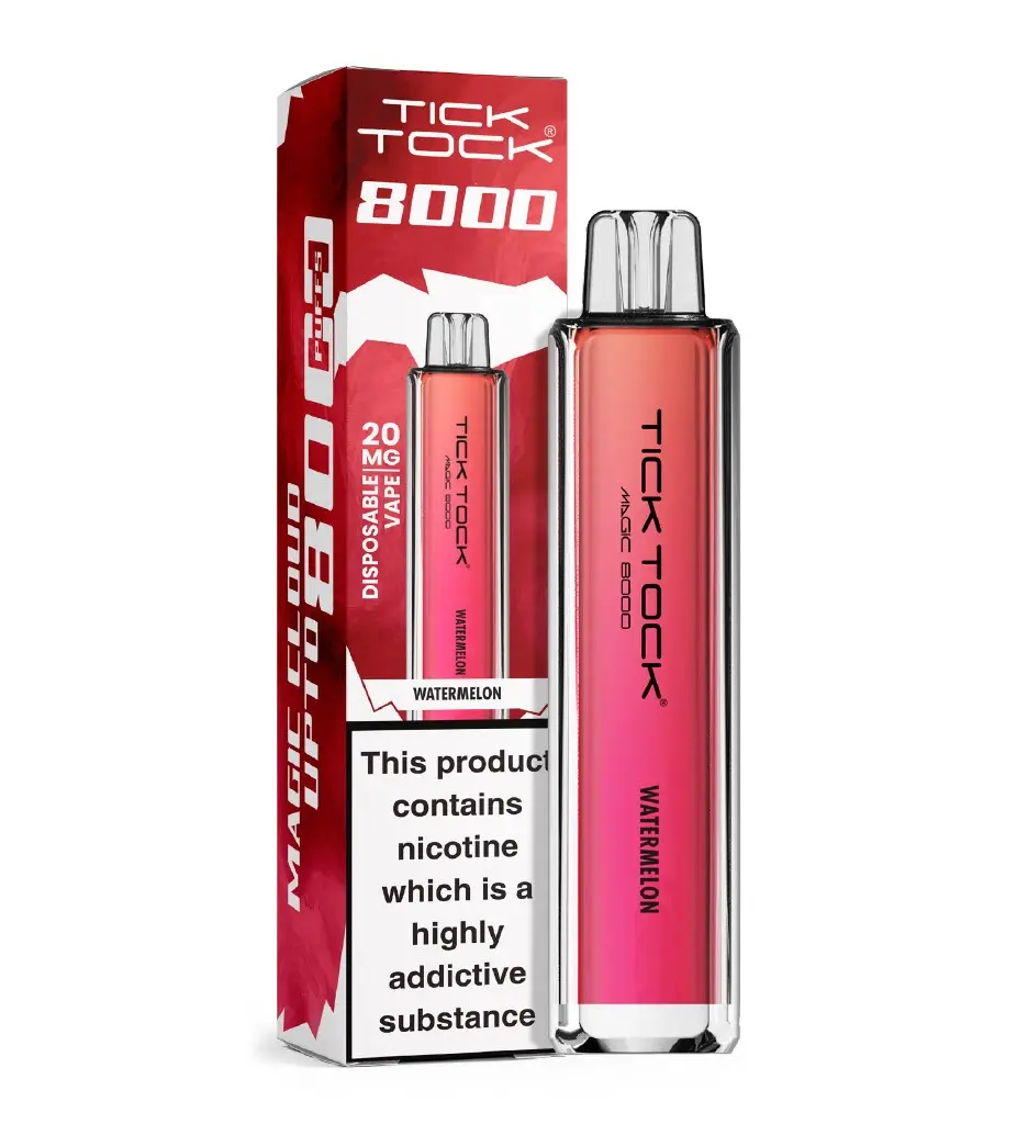 Watermelon Tick Tock Magic 8000 Disposable Vape 20mg